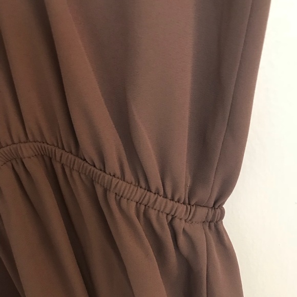 Taupe Forever 21 Halter Chiffon Gown - Picture 4 of 4
